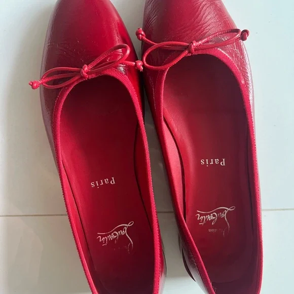 Christian Louboutin - Sweetie Jane Flat - Red - 38.5 - Picture 3 of 12
